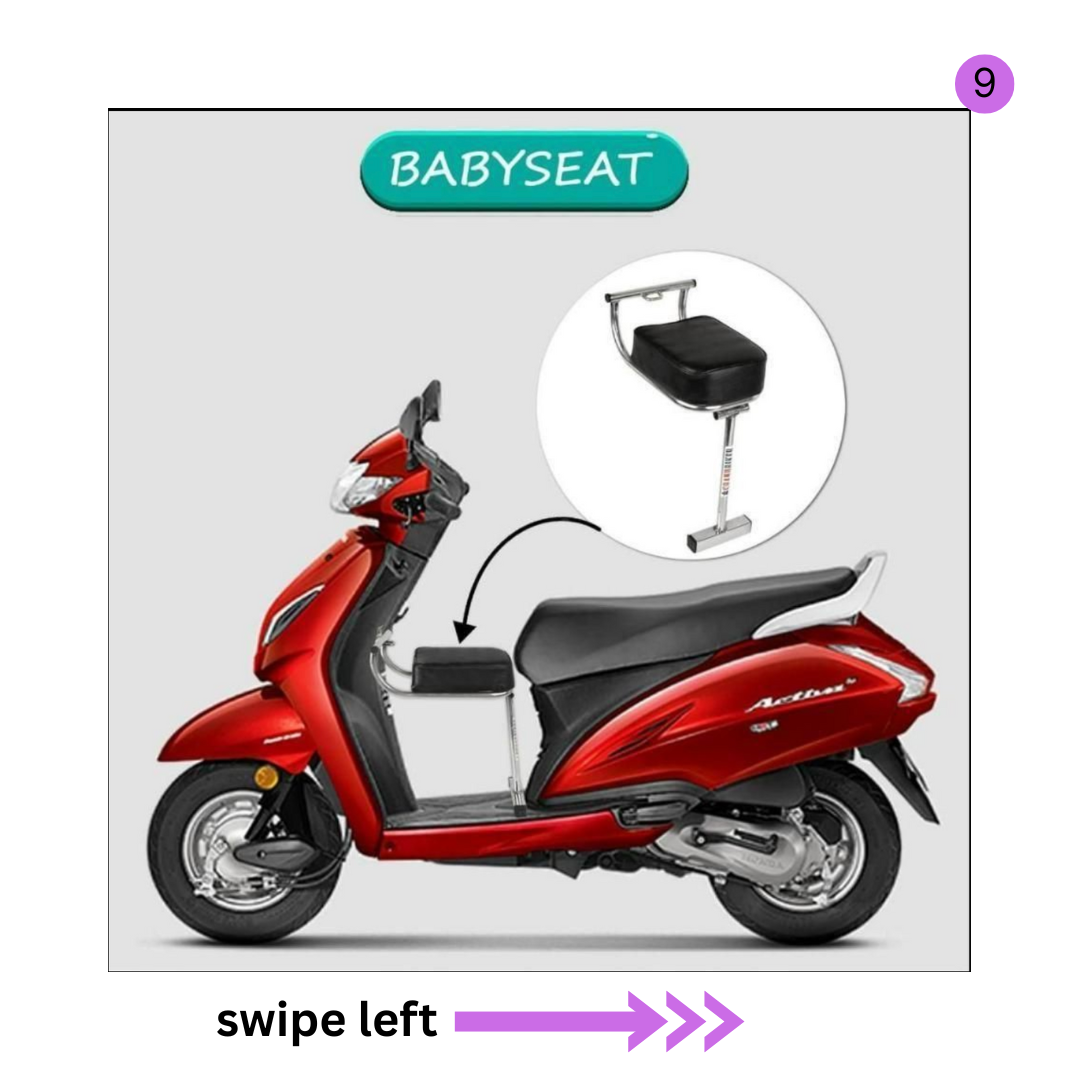 Premium Portable Baby Seat for Scooty with 1000 Off at @899 Only